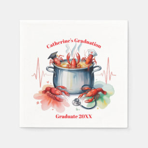 Servilleta De Papel Fiesta de graduación de enfermera divertida de Caj