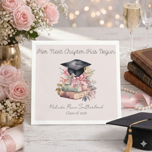 Servilleta De Papel Fiesta de Graduación de Libros de su Próximo Capít (Subido por el creador)