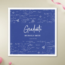 Fiesta de Graduación de Matemáticas con Letra Scri