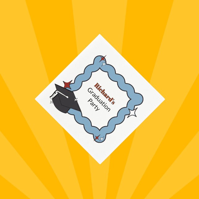 Servilleta De Papel Fiesta de graduación de niños de niños con riachue (Subido por el creador)