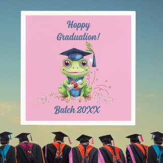 Servilleta De Papel Fiesta de graduación divertida rana cute Hoppy Bat