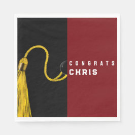 Servilleta De Papel Fiesta de graduación Maroon Napkins