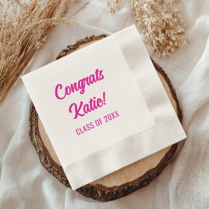 Servilleta De Papel Fiesta de Graduación Personalizada Clase de 2026 G