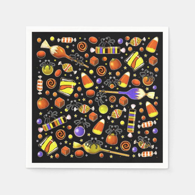 Servilleta De Papel Fiesta de Halloween (Anverso)