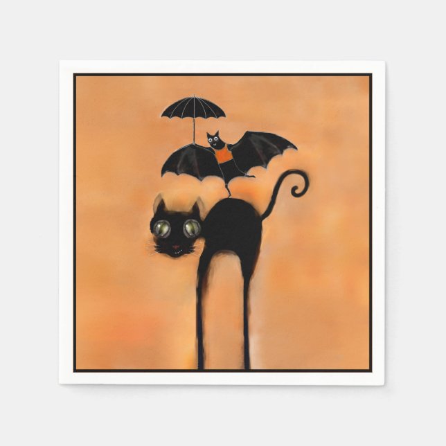 Servilleta De Papel Fiesta de Halloween (Anverso)