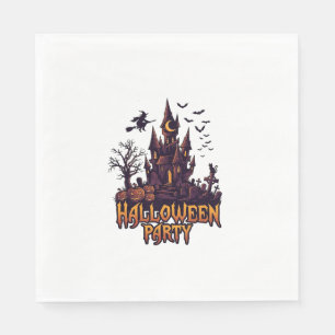 Servilleta De Papel Fiesta de Halloween Castillo Embrujado Calabazas M