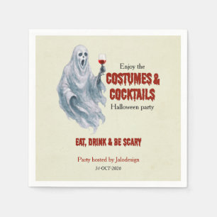 Servilleta De Papel Fiesta de Halloween Cóctel de Disfraz de Fantasma