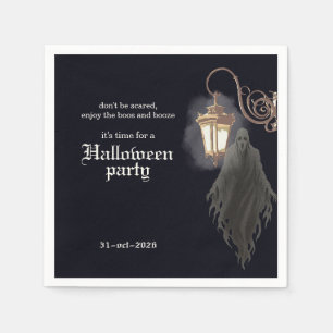 Servilleta De Papel Fiesta de Halloween con Linterna Espeluznante de O