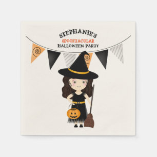 Servilleta De Papel Fiesta de Halloween de Brujas