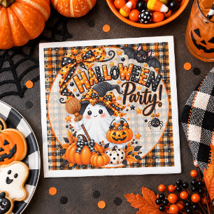 Servilleta De Papel Fiesta de Halloween de Fantasmita Adorable
