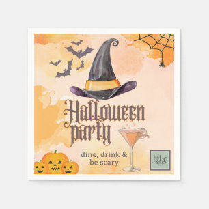 Servilleta De Papel Fiesta de Halloween de oficina naranja adorable co
