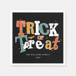 Servilleta De Papel Fiesta de Halloween de Truco o Trato