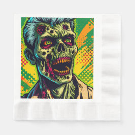 Servilleta De Papel Fiesta de Halloween de Zombies Espeluznantes