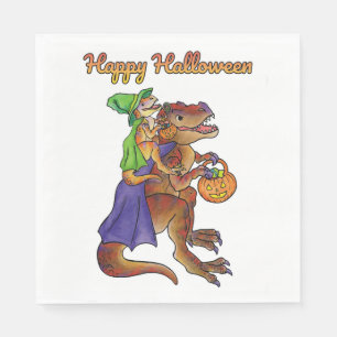 Servilleta De Papel Fiesta de Halloween Dinosaur Napkins
