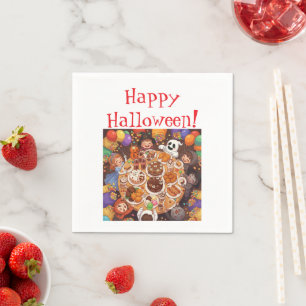 Servilleta De Papel Fiesta de Halloween para niños