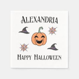 Servilleta De Papel Fiesta de Halloween personalizada