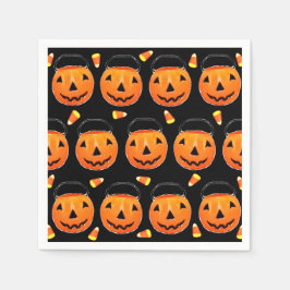 Servilleta De Papel Fiesta de Halloween Vintage Truco o Trato