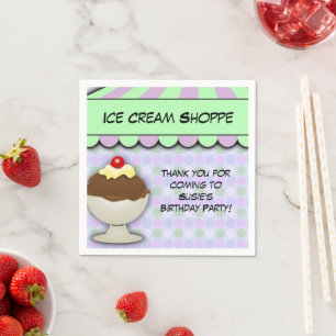Servilleta De Papel Fiesta de helados, pastel Sweet Shoppe