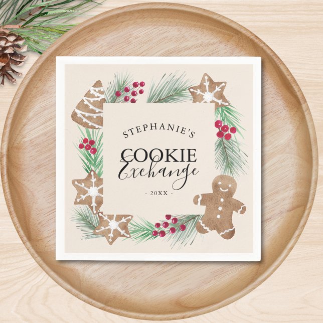 Servilleta De Papel Fiesta de Intercambio de Galletas de Navidad (Subido por el creador)
