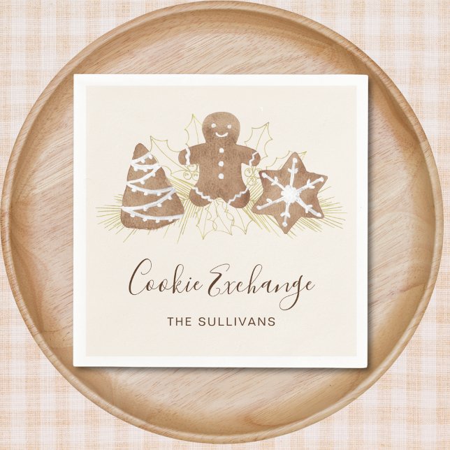 Servilleta De Papel Fiesta de Intercambio de Galletas Navideñas (Subido por el creador)