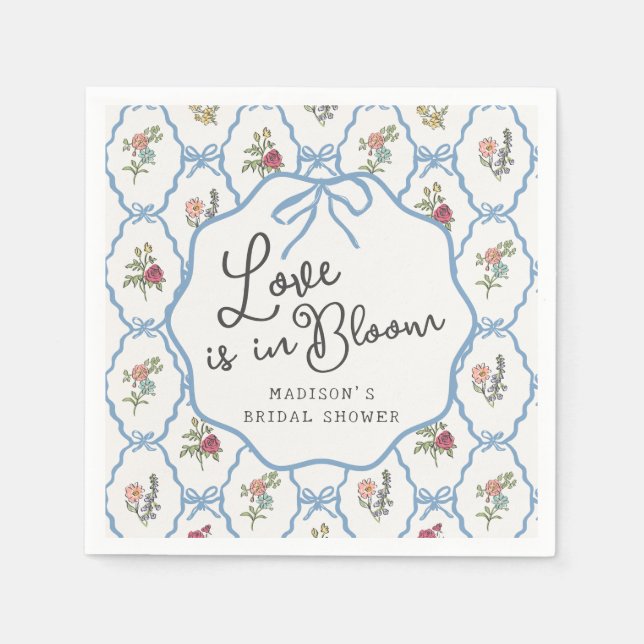 Servilleta De Papel Fiesta de Jardín de Verano Brindis Floral Brillant (Anverso)