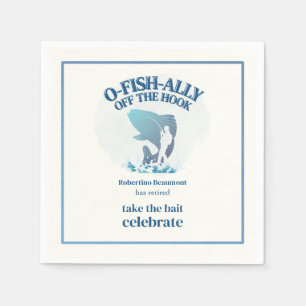 Servilleta De Papel Fiesta de Jubilación de Hombres Oficialmente Fuera