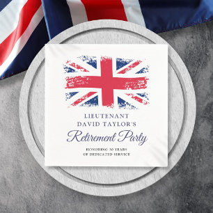 Servilleta De Papel Fiesta de jubilación de la bandera patriótica brit