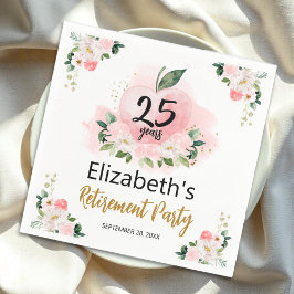 Servilleta De Papel Fiesta de Jubilación de Maestros Florales de Apple