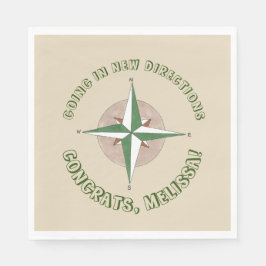 Servilleta De Papel Fiesta de Jubilación De Salida Nuevas Direcciones 