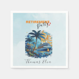 Servilleta De Papel Fiesta de Jubilación, Fiesta de Cruceros
