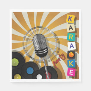 Servilleta De Papel Fiesta de Karaoke cantando pañales