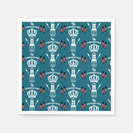 Servilleta De Papel Fiesta de la Calle de Coronación del Rey Carlos II