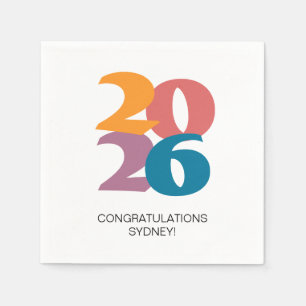 Servilleta De Papel Fiesta de la celebración de graduación de Vibes Re