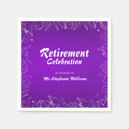 Servilleta De Papel Fiesta de la Celebración de los Maestros Retirados