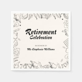 Servilleta De Papel Fiesta de la Celebración de Maestros de la Escuela