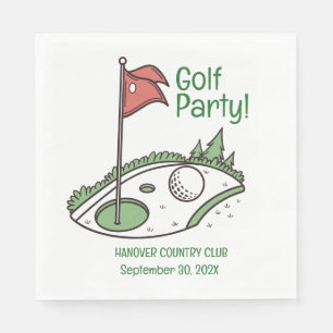 Servilleta De Papel Fiesta de la Liga de Golf Napkin