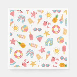 Servilleta De Papel Fiesta De La Piscina Tropical