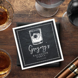 Servilleta De Papel Fiesta de licenciatura moderna y elegante