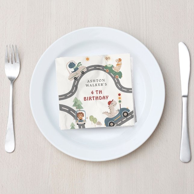 Servilleta De Papel Fiesta  de los dinosaurios Animales Niños Cumpleañ (Subido por el creador)