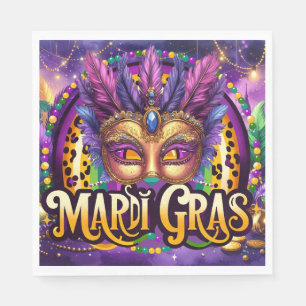 Servilleta De Papel Fiesta de Mardi Gras – Lousiana