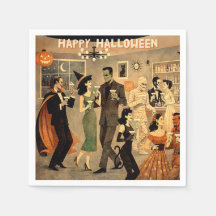 Fiesta de Martini de Halloween Retro de Mediados d