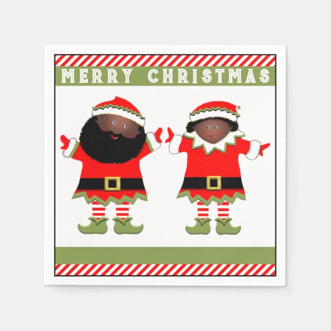 Servilleta De Papel Fiesta de Navidad (Anverso)