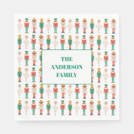 Servilleta De Papel Fiesta de Navidad Bailarina Cascanueces 