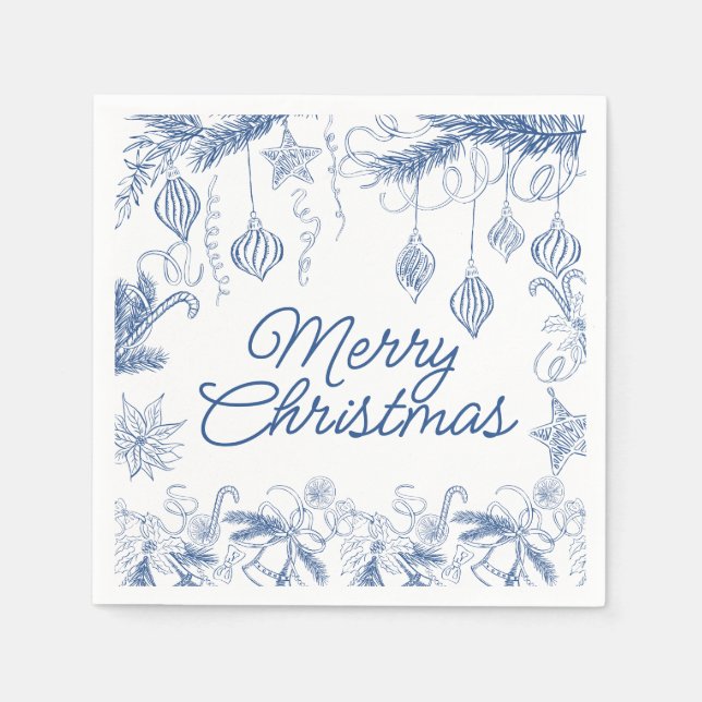Servilleta De Papel Fiesta de Navidad caprichosa (Anverso)