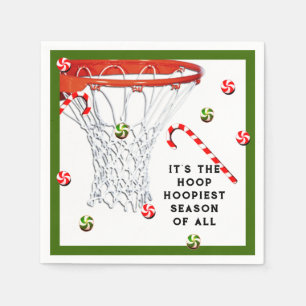 Servilleta De Papel Fiesta de Navidad de Basketball