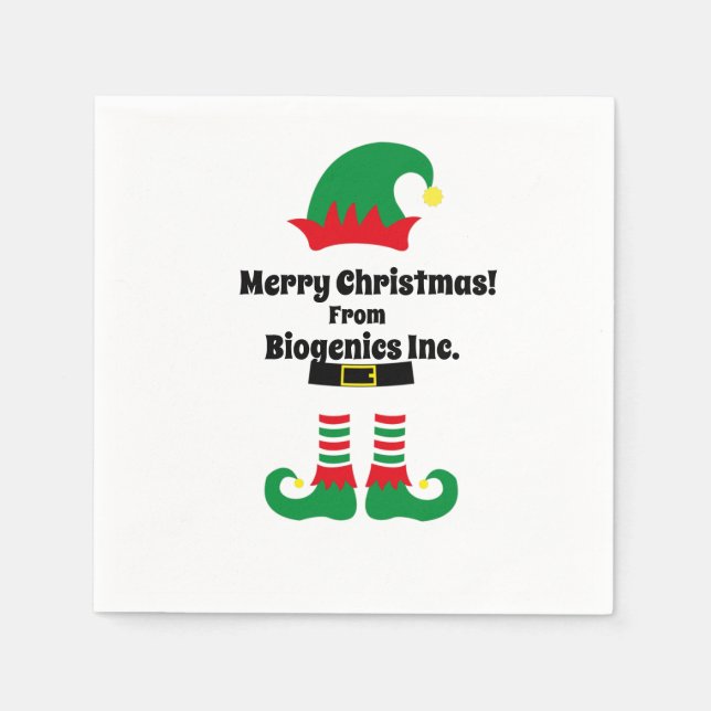 Servilleta De Papel Fiesta de Navidad de empresa personalizada (Anverso)