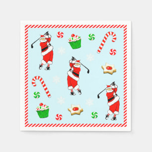 Servilleta De Papel Fiesta de Navidad de golf