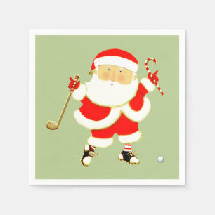 Servilleta De Papel Fiesta de Navidad de Golf