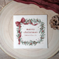 Fiesta de Navidad de Negocios con Lazo Vintage Hol