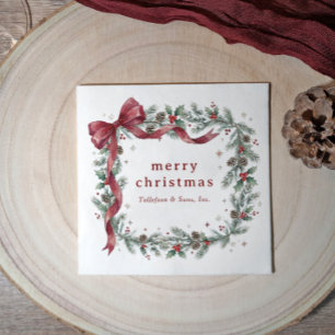 Servilleta De Papel Fiesta de Navidad de Negocios con Lazo Vintage Hol